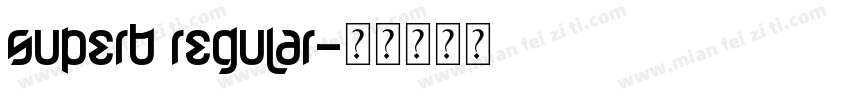 superb regular字体转换